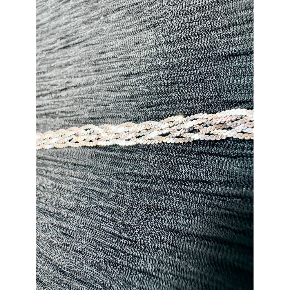 Vintage Italy 925 Sterling Silver Minimalist Woven Chain Bracelet Classic 7.25"